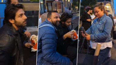Kartik Aaryan Says ‘Aadhar Card Doon’ After a Fan Struggles to Believe It’s Him on the Streets of Europe, Video Goes Viral